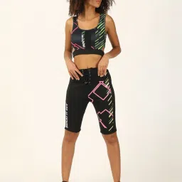 Forever 21 Black Printed Sports Shorts image 4