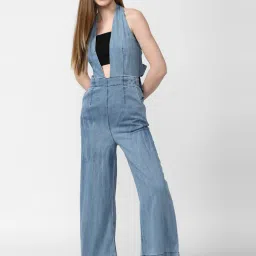 Forever 21 Blue Cotton Jumpsuit image 4
