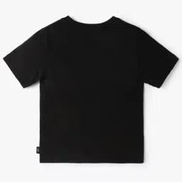 GAP Boys Black Regular Fit Short Sleeves Graphic T-Shirt image 2