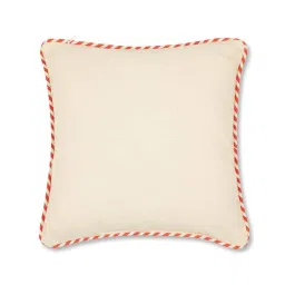 fabindia home Fabindia Red Cotton Moo Kids Cushion Cover image 4
