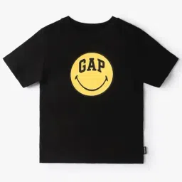 GAP Boys Black Regular Fit Short Sleeves Graphic T-Shirt-picture-19
