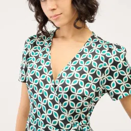 SALT Attire Multicolored Geometric Dress image 5