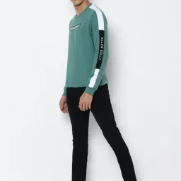 Allen Solly Green Cotton Regular Fit Printed SweatShirt image 5