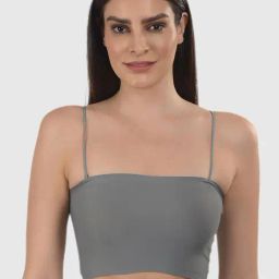 mod & shy Grey Solid Lightly Padded Bra-picture-0