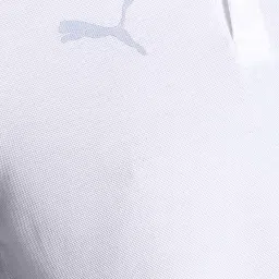 Puma White & Grey Cotton Regular Fit Colour Block Sports Polos image 4