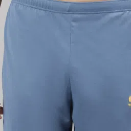 Vimal Jonney Sky Blue & Dark Grey Regular Fit Lounge Capris- Pack of 2 image 4