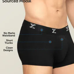 XYXX Light Grey & Black Trunks - Pack of 2 image 4