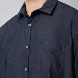 Cantabil Navy Regular Fit Shirt image 4