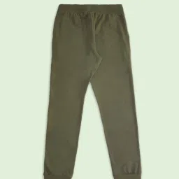 Pantaloons Baby Kids Navy & Green Cotton Printed Trackpants image 4