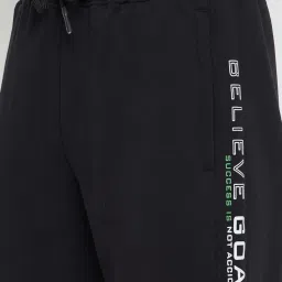 Cantabil Black Regular Fit Printed Joggers image 4