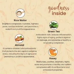 Globus Naturals Charcoal & Radiance Rice Face Wash Combo image 4