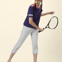 Ajile by Pantaloons Grey Cotton Printed Capri image 4