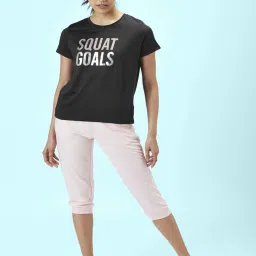 Ajile by Pantaloons Pink Cotton Capri image 4