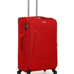 Teakwood Leathers Red Soft Case Large Trolley Bag Set of 3 - 95.5Ltrs image 4