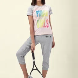 Ajile by Pantaloons Grey Cotton Capri image 4