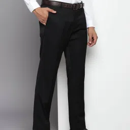 Tommy Hilfiger Black Straight Fit Trousers image 4