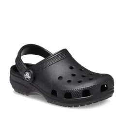 Crocs Kid's Classic Black Back Strap Clogs image 2