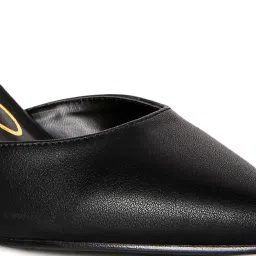 London Rag Women's Black Ankle Strap Sandals image 4