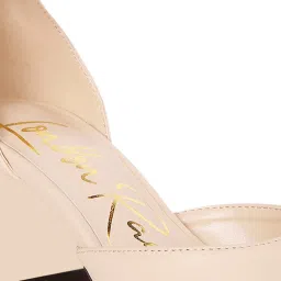 London Rag Women's Beige Ankle Strap Sandals image 4