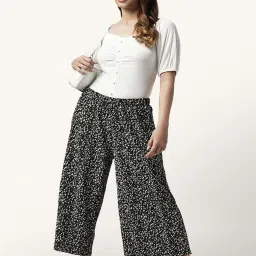 Honey by Pantaloons Black Printed Palazzos image 4