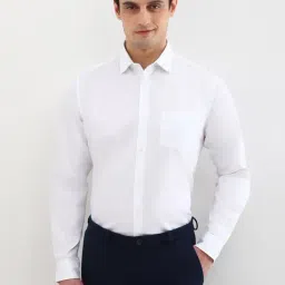 Allen Solly White Cotton Slim Fit Shirt-picture-29