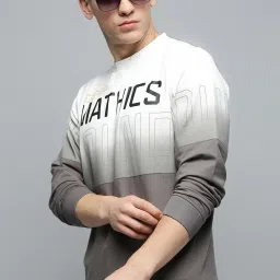 showoffff Showoff Black Cotton Regular Fit Printed Sweatshirt image 4