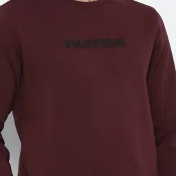 Allen Solly Maroon Regular Fit Printed SweatShirt image 4