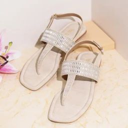 Inc.5 Women's Cream T-Strap Sandals-picture-20