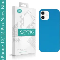 Sprig Liquid Silicone Back Cover for Apple iPhone 12 Pro (Blue)-picture-20
