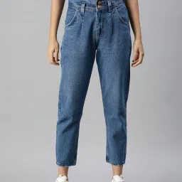 showoffff SHOWOFF Casual Mom Fit High-Rise Blue Jeans image 1