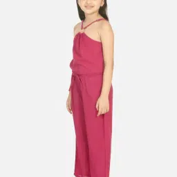 Lilpicks Kids Red Regular Fit Jumpsuit image 3