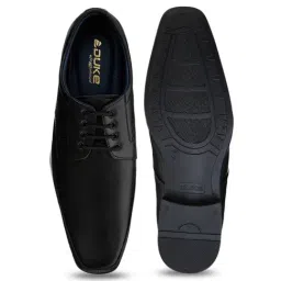 Duke Men's Black Derby Shoes image 4