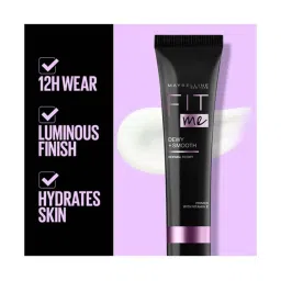 Maybelline New York Fit Me Primer - Dewy+Smooth,30ml image 2
