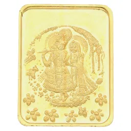 Sri Jagdamba Pearls Radha Krishna 24k (999) 5gm Gold Bar image 1