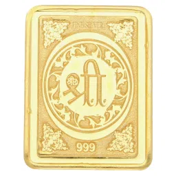 Sri Jagdamba Pearls Radha Krishna 24k (999) 5gm Gold Bar image 2