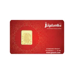 Sri Jagdamba Pearls Radha Krishna 24k (999) 5gm Gold Bar image 3