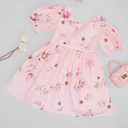 Pantaloons Junior Girls Pink Dress-image-19