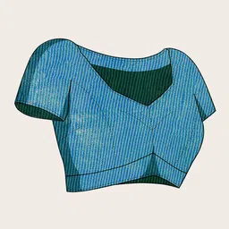 KALINI Floral Linen Blend Designer Block Print Saree image 2