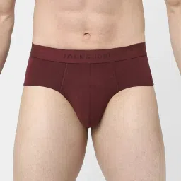 Jack & Jones Maroon  Regular Fit Briefs image 1