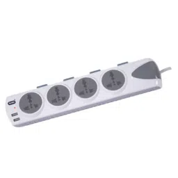 Kundip Universal 4 Socket Power Strip with Dual USB & Individual Switch 2 m Wire Length, K-134A-picture-42