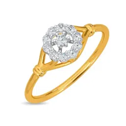 Kisna Diamond & Gold Jewellery Temara 18k (750) Diamond & Gold Ring For Women-picture-10
