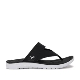 Puma Women's Softride Sunny Flip Jet Black Flip Flops image 1