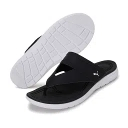 Puma Women's Softride Sunny Flip Jet Black Flip Flops image 4