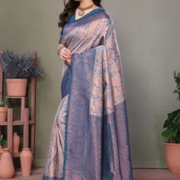 WOVENSTOCK Woven Design Designer Kanjeevaram Saree image 4