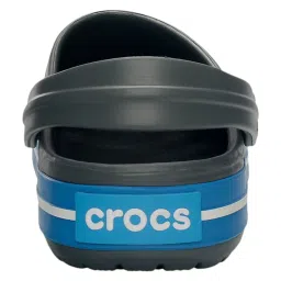 Crocs Unisex Crocband Charcoal Grey & Blue Clogs image 5