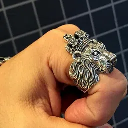 SILVERISH Alloy Lion Designed Finger Ring image 2
