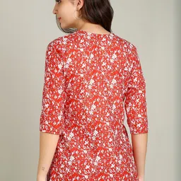 Moda Rapido Floral Printed V-Neck Kurti image 4