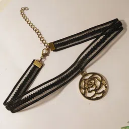 Adwitiya Collection Brass Gold-Plated Necklace-picture-23