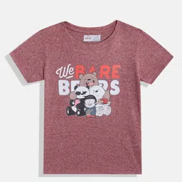 Eteenz Girls We Bare Bears Printed Pure Cotton T-shirt-picture-16