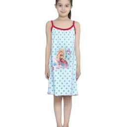 Bodycare Proteens Kids Blue Printed Nightdress-picture-39